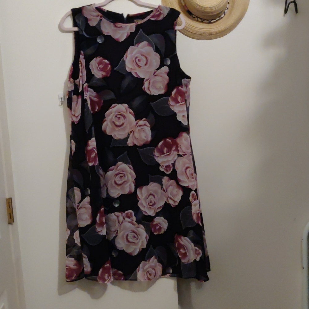 Floral trapeze dress